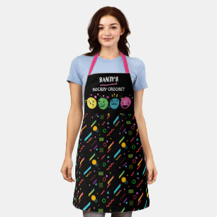 Tablier Emoji fil crochet crochet artisanal personnalisé s