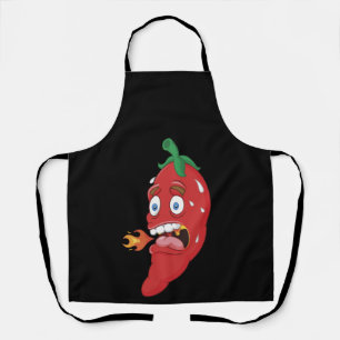 Tablier Emoji Funny Chili poivre Hot Sauce Food Lover