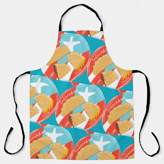 Tablier Empanadas de Porto Rico Dessinées à la Main (Recto)
