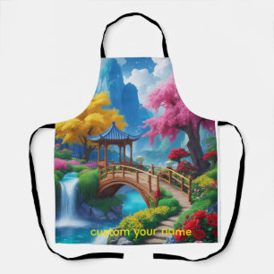 Tablier « Emporté au loin - Rivière turquoise fantastique 