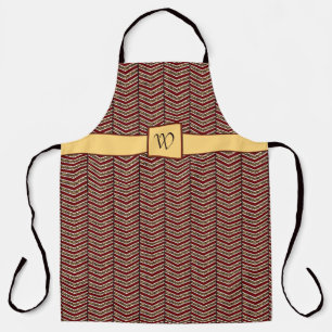 Tablier Empreinte de léopard Chevron tout-en-plan