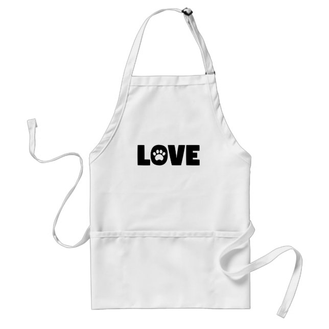 Tablier Empreinte de patte d'amour (Devant)