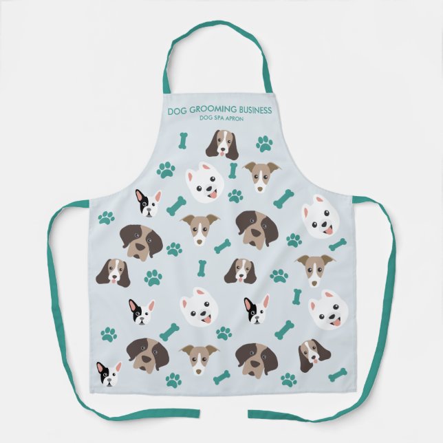 Tablier empreintes d'animaux os pattes de chien (Recto)