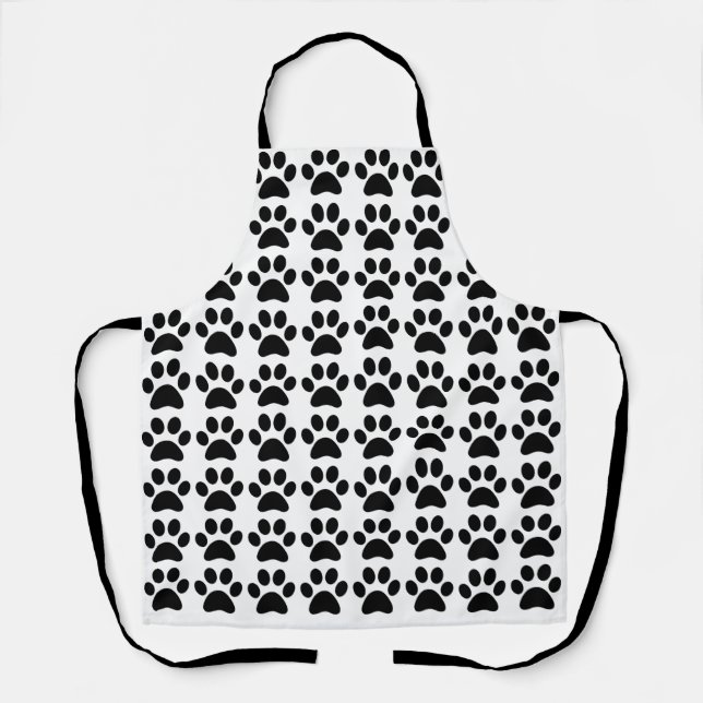 Tablier Empreintes de Patte Chat Chien  (Recto)
