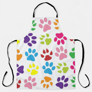 Tablier Empreintes de pattes joliment multicolores