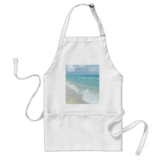 Tablier Empreintes sur la plage de sable blanc, Pittoresqu