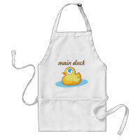 Tablier en caoutchouc de duckie de canard de jaune