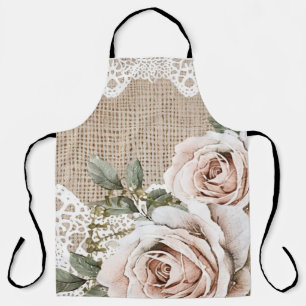 Tablier en dentelle florale vintage