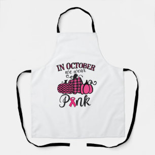 Tablier En Octobre Nous Portons Rose Thanksgiving Cancer D