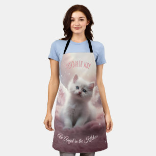 Tablier Enchanter Kitten rose avec ailes d'ange