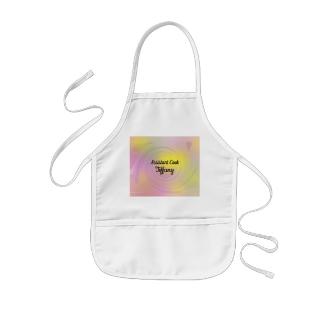 Tablier Enfant Abstrait Spiral Swirl Assistant Cook (Devant)