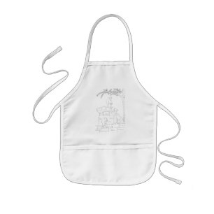 Tablier Enfant Activité de coloration Singe animal sauvage