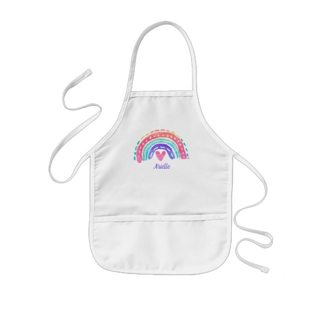 Tablier Enfant Aéroport Rainbow Personnalisé Enfants Apron (Devant)