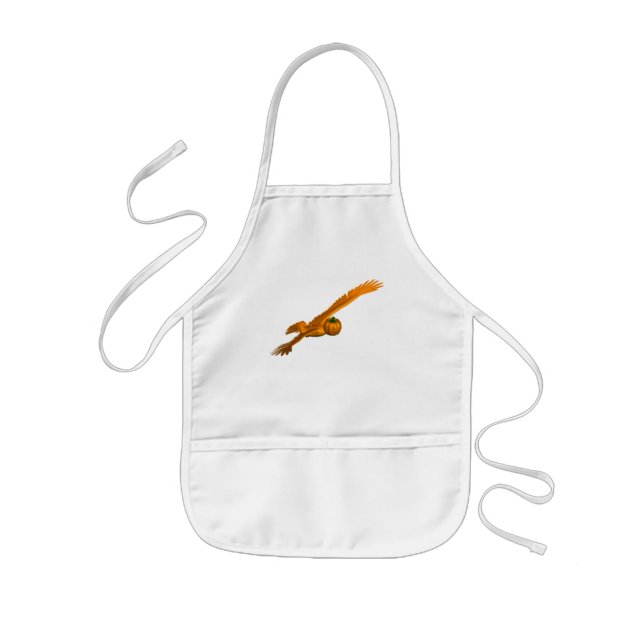 Tablier Enfant Aigle orange (Devant)