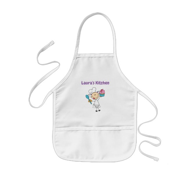 Tablier Enfant Ajoutez un nom personnalisé Apron pour enfants (Devant)