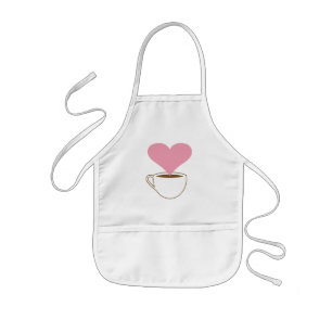 Tablier Enfant Amateur de café. Coupe de café. Fumer en forme de