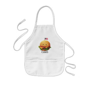Tablier Enfant American Burger Personnalisé