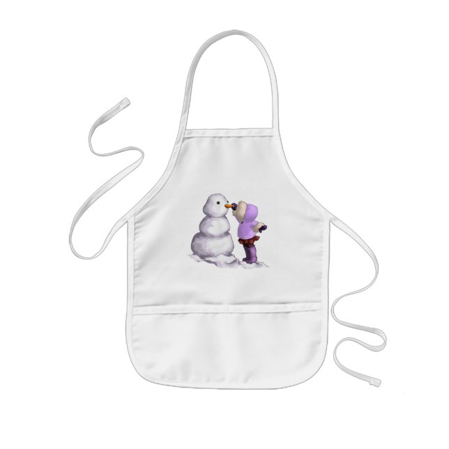 Tablier Enfant Ami de neige (Devant)