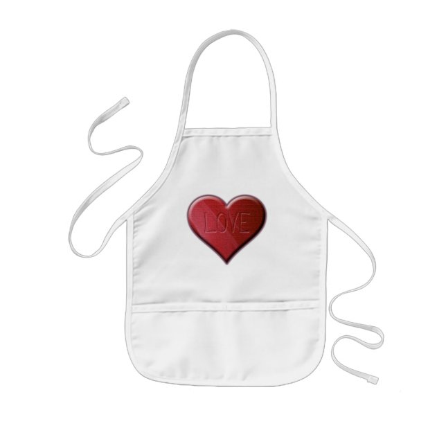 Tablier Enfant Amour Coeur Enfants Apron (Devant)