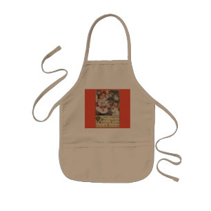 Tablier Enfant Appartement de Noël Vintage Enfants Victoriens