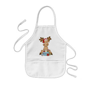 Tablier Enfant Appartement pour enfants Moose de Noël