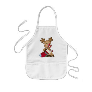 Tablier Enfant Appartement pour enfants Moose de Noël