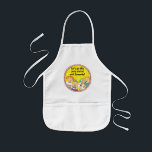 Tablier Enfant Apron Children Zeevie et Friends for Hanoukka Y<br><div class="desc">Un Hanoukka jaune et rose, tablier pour enfants. Ce tablier "Zeevie and Friends" fait un merveilleux cadeau à n'importe quel enfant ce Chanoukah. Utilisez-le pour la cuisson, l'artisanat ou jouer pour faire la journée de n'importe quel enfant! Personnalisez en supprimant du texte et en ajoutant le vôtre. Choisissez votre style...</div>