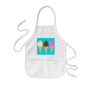 Tablier Enfant Apron de cônes de glace pour enfants
