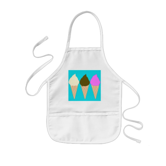 Tablier Enfant Apron de cônes de glace pour enfants (Devant)