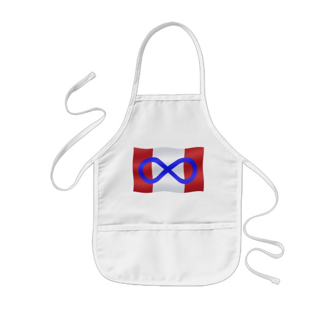 Tablier Enfant Apron du drapeau des Métis Première nation du Cana (Devant)