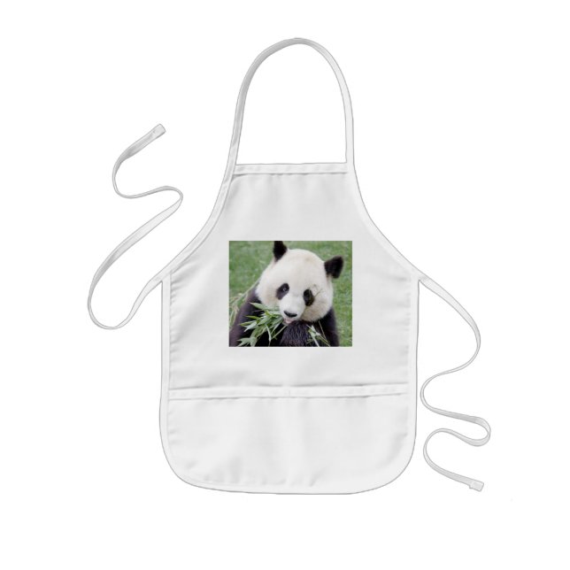 Tablier Enfant Apron Photo panda géant, animaux 0085. (Devant)