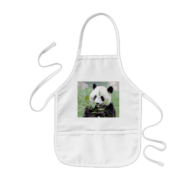 Tablier Enfant Apron Photo panda géant, panda gente. animaux. (Devant)