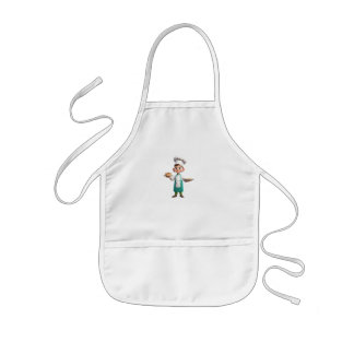 Tablier Enfant Apron pour les enfants avec photo d'un chef drôle