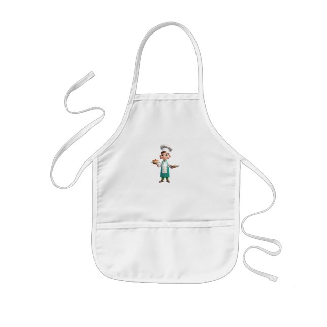 Tablier Enfant Apron pour les enfants avec photo d'un chef drôle (Devant)
