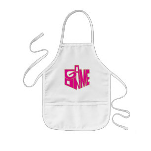 Tablier Enfant Aprons Jeu pour enfants sur rose/or