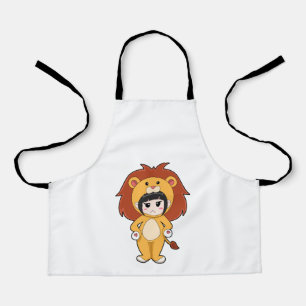 Tablier Enfant avec costume de lion