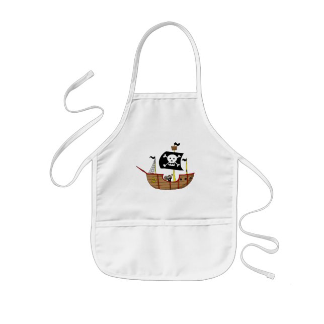 Tablier Enfant Bateau de pirate (Devant)