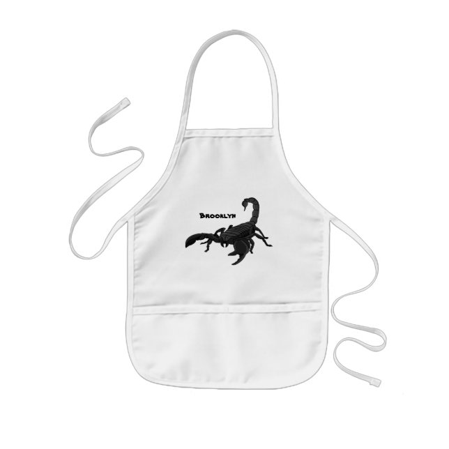 Tablier Enfant Black hungry scorpion (Devant)