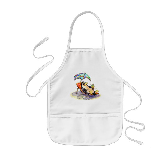 Tablier Enfant bon à rien de plage (Devant)