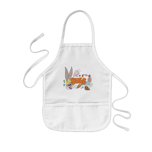 Tablier Enfant BUGS BUNNY BUILDERS™| Croquis de BUGS BUNNY™ (Devant)