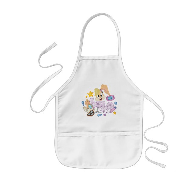 Tablier Enfant BUGS BUNNY BUILDERS™| Croquis de Lola (Devant)
