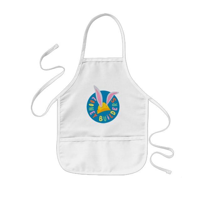 Tablier Enfant BUGS BUNNY BUILDERS™| Logo cercle casque de chanti (Devant)