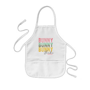 Tablier Enfant Bunny Babe mignonne Fille moderne Pâques personnal
