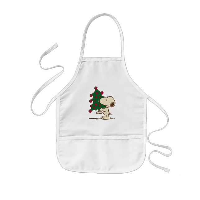 Tablier Enfant cacahuètes | Snoopy Christmas Tree (Devant)