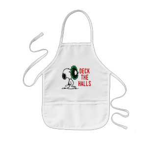 Tablier Enfant cacahuètes   Snoopy pour les fêtes