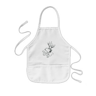 Tablier Enfant cacahuètes   Snoopy Reindeer