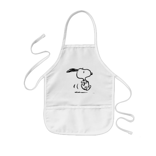Tablier Enfant cacahuètes | Snoopy Running (Devant)