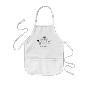 Tablier Enfant cacahuètes   Snoopy & Woodstock Snowman   Ajouter 