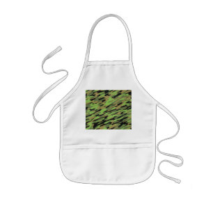 Tablier Enfant Camouflage vert d'armée texturisé