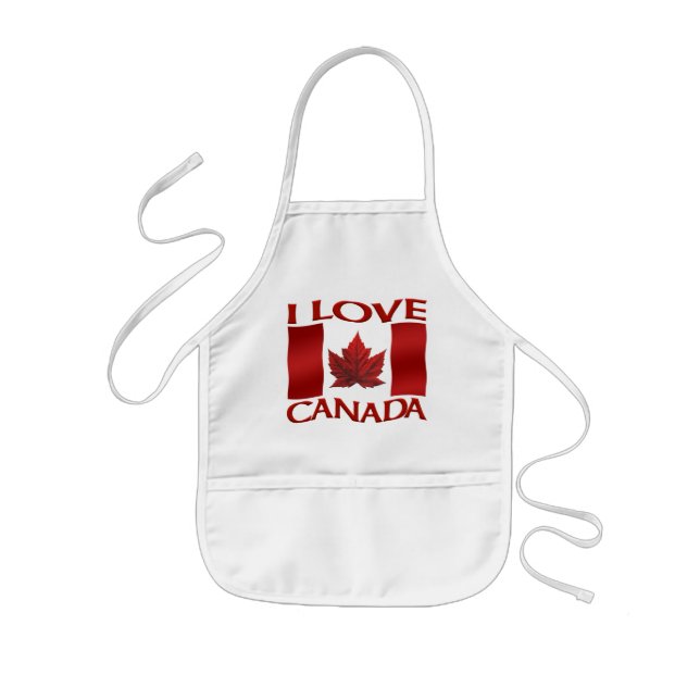 Tablier Enfant Canada Souvenir Apron Enfants I Love Canada Apron (Devant)
